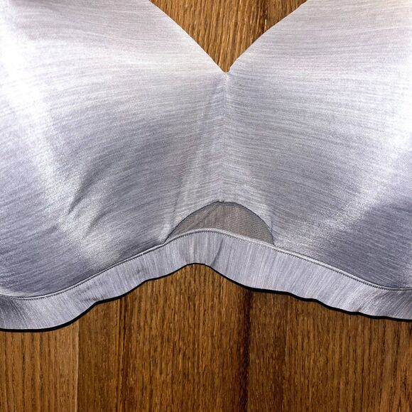 Cacique Lightly Lined No Wire Bra 44DD Grey Heathered Comfort Adjustable - Picture 4 of 6